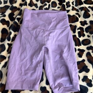 Lululemon Athletica Purple Bike Shorts High-Waisted